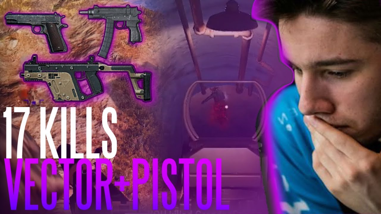 Kaymind or JOHN WICK? 17 KILL Vector+Pistol ONLY ERANGEL FPP WIN PUBG