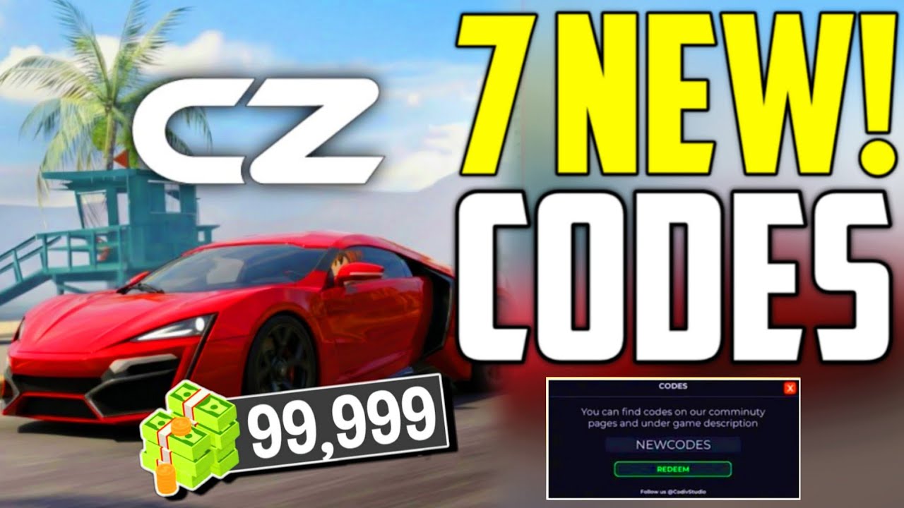 💥ОБНОВЛЕНИЕ! КОДЫ!🌟 КОДЫ ДЛЯ CAR ZONE ROBLOX 2026 - КОДЫ ДЛЯ CAR ZONE 2026