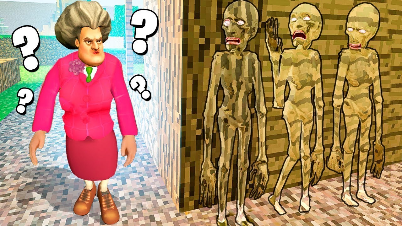 MORAMO SE KAMUFLAŽOM SAKRITI OD ZLE UČITELJICE U UKLETOM MINECRAFTU!