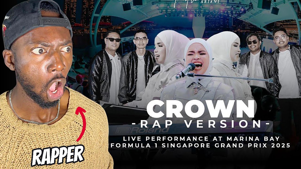 🔥 She Can RAP Too ! Putri Ariani - Crown ( Reaction ) LIVE AT F1 SINGAPORE ⎢REACTION !