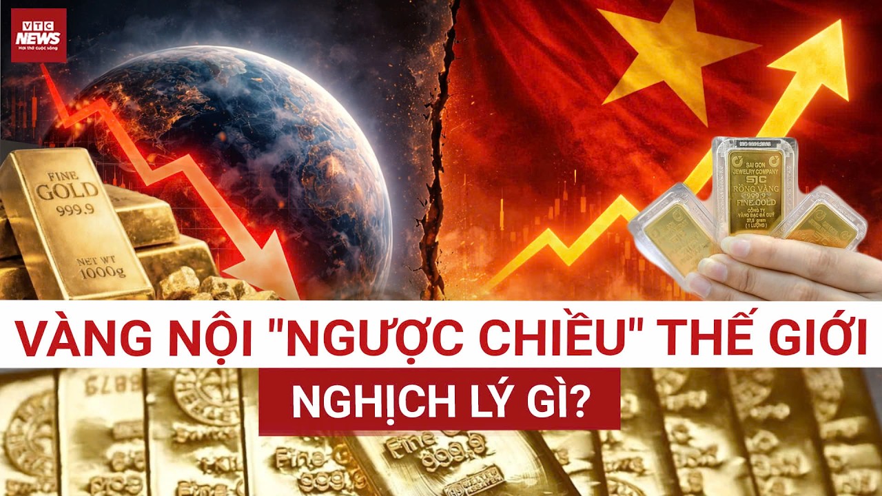Giải m&atilde; nghịch l&yacute; gi&aacute; v&agrave;ng thế giới lao dốc, v&agrave;ng nội vẫn lập đỉnh 174 triệu đồng? | VTC News