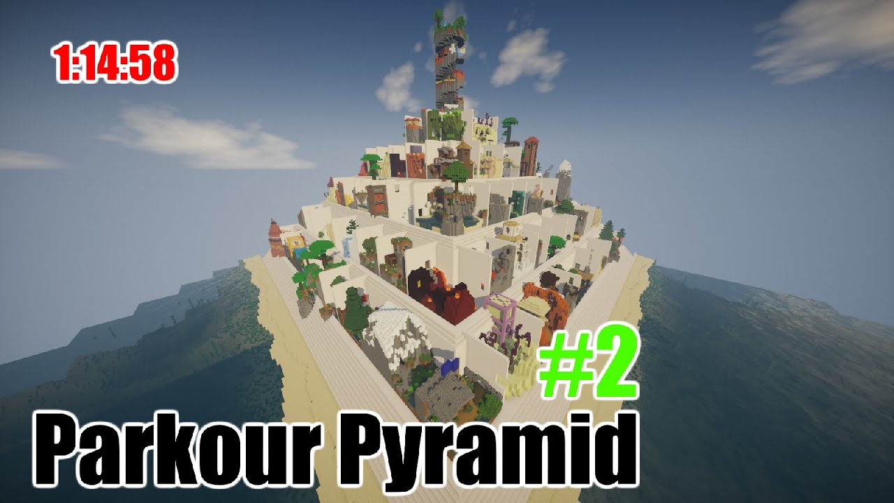 Parkour Pyramid Speedrun | 1:14:58 | Minecraft Hielke's map #2