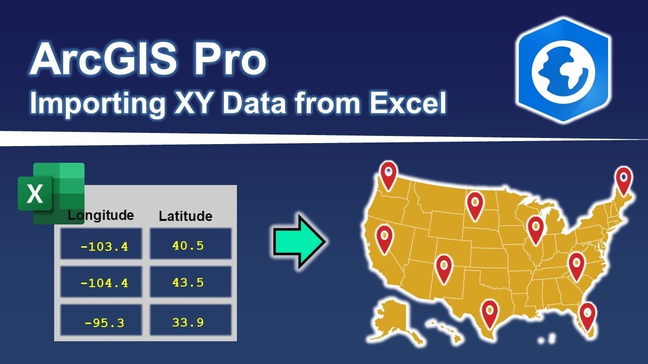 Добавить данные координат XY в ArcGIS Pro из Excel