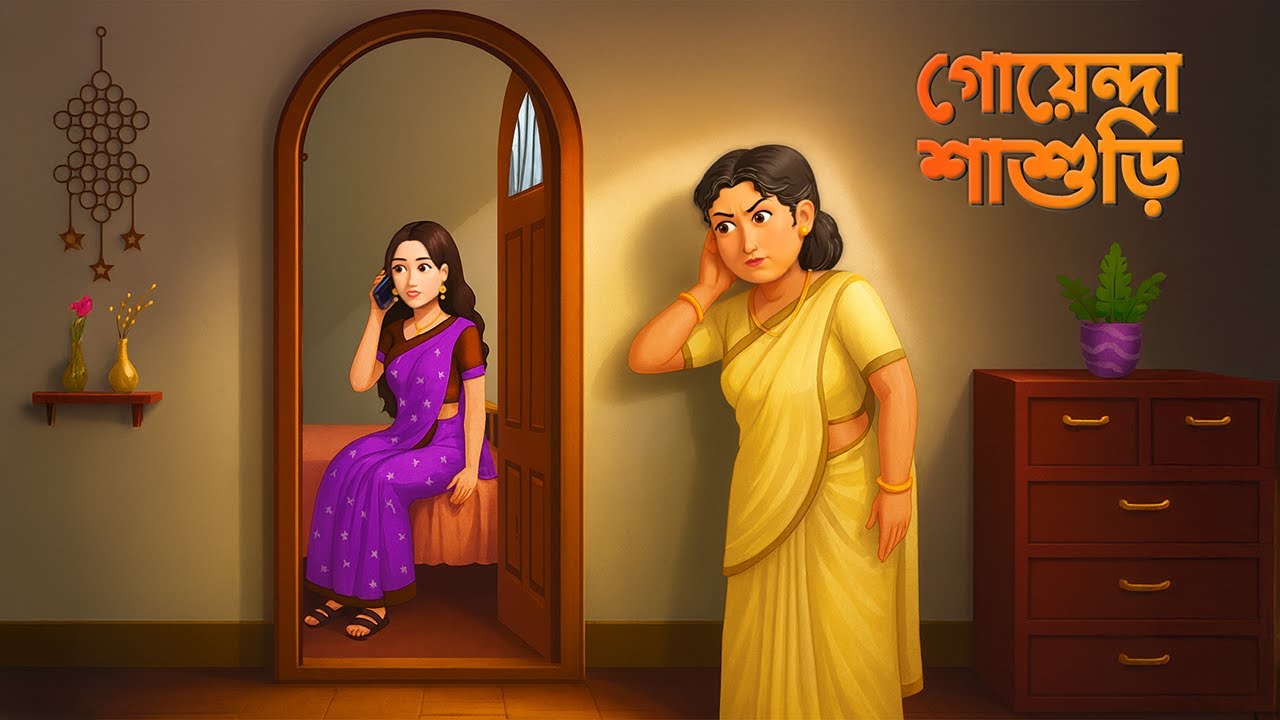 গোয়েন্দা শাশুড়ি | Goyenda Shashuri | Bengali Family Comedy Drama | Golpo Konna Cartoon