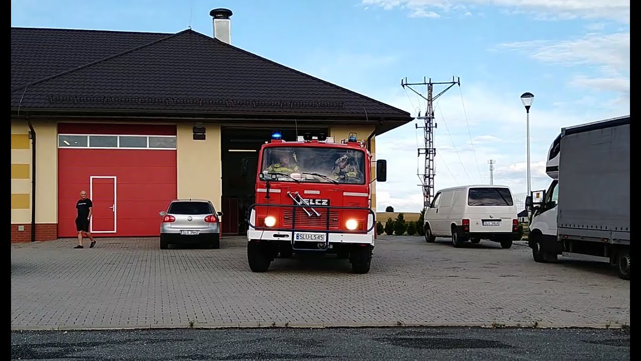 [Trąby!] Wyciek gazu! Wyjazd alarmowy OSP Sadów oraz powrót, dojazd JRG Lubliniec i relacja z akcji.