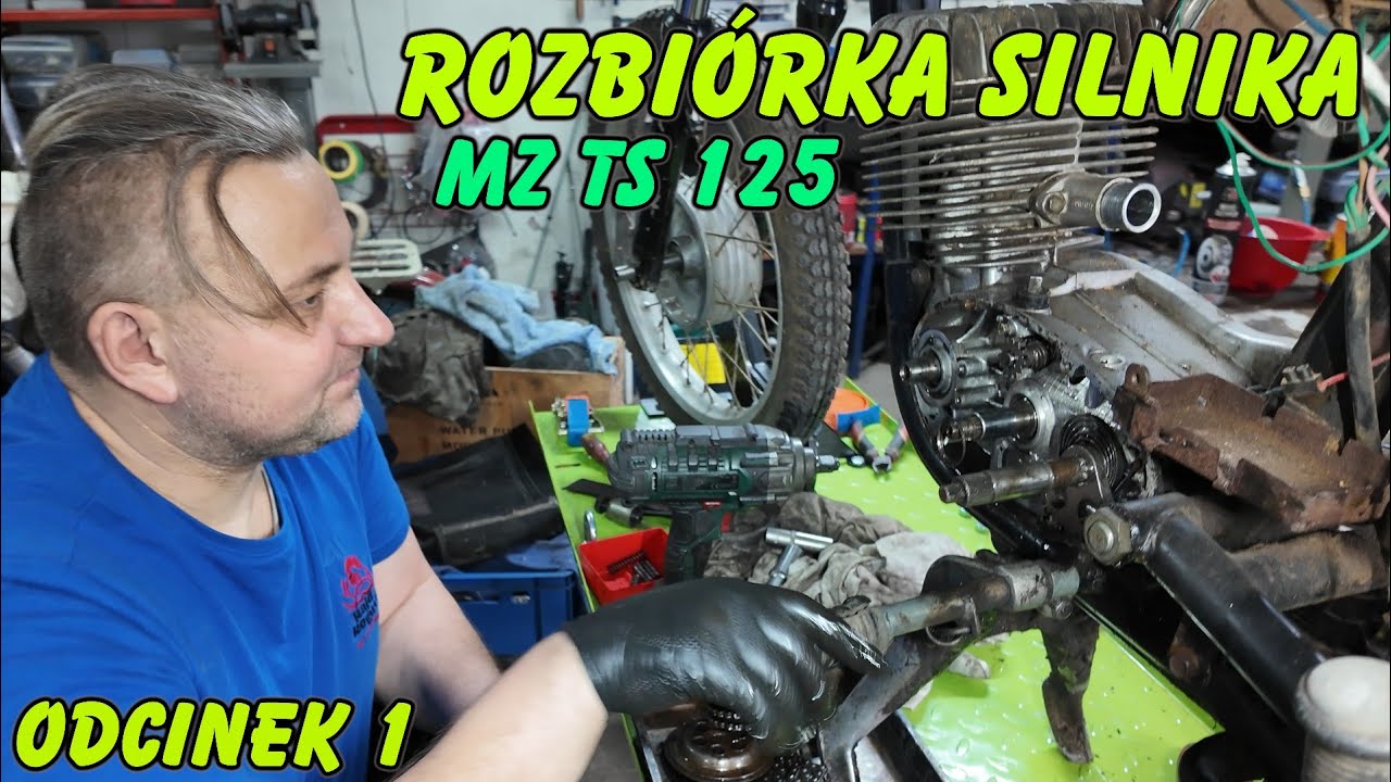 Rozbiórka silnika MZ TS 125 - co zaskoczy Wojtka 😅😅 *MZ TS 125 na licytację Rajdu Koguta* 😉😉