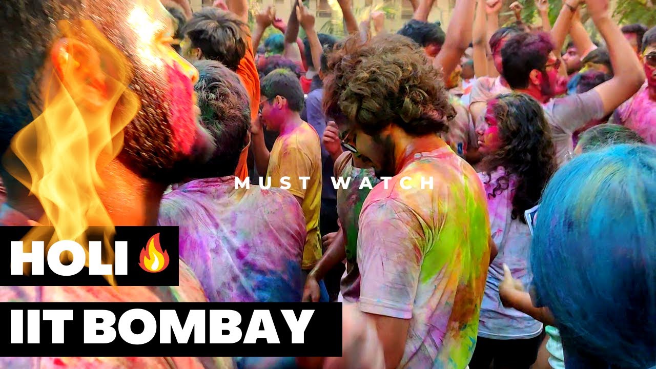 EPIC Holi celebrations at IIT Bombay 🔥
