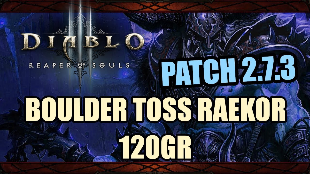 Diablo 3 [Patch 2.7.3 PTR] - Ancient Spear Raekor F/R 120GR