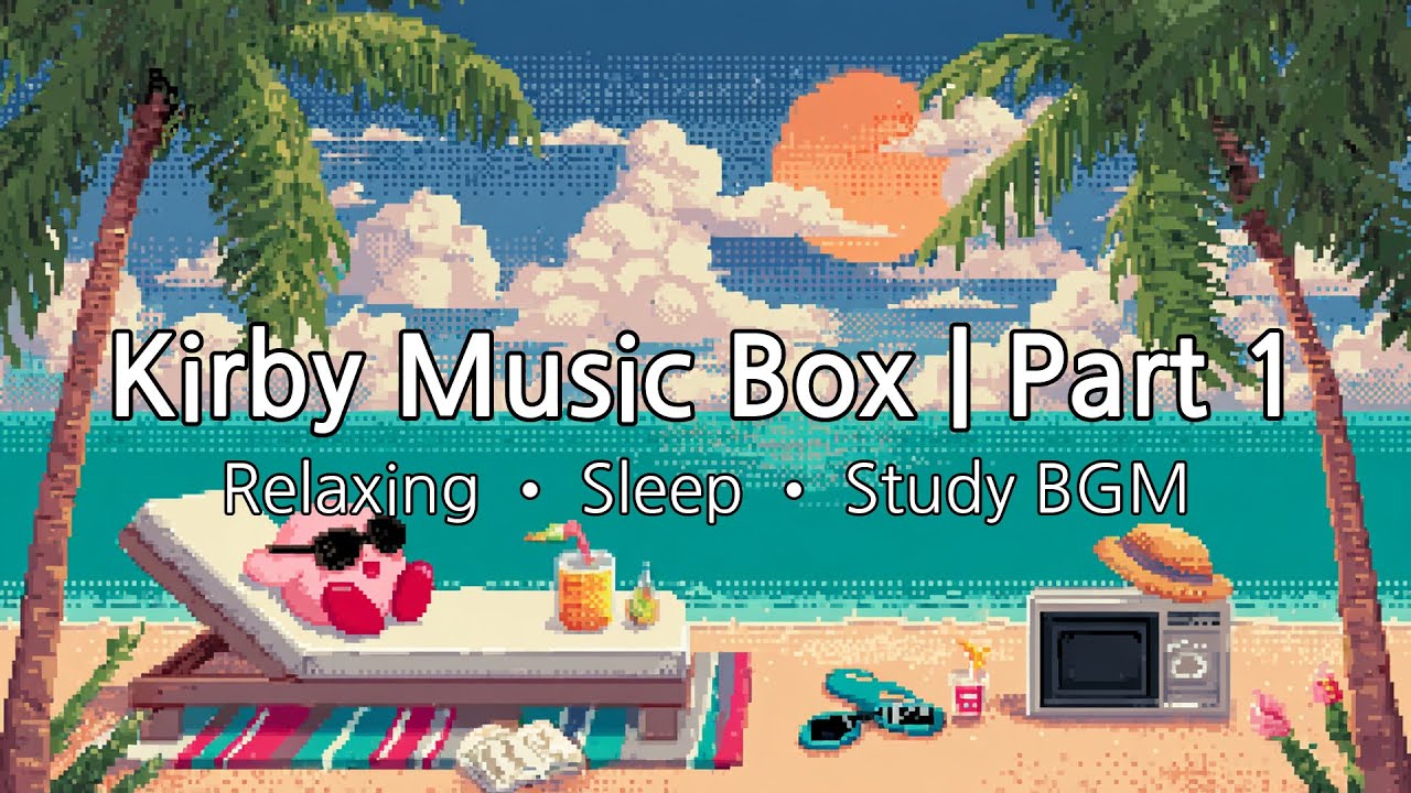 Kirby Music Box Lullaby for a Serene Night | Relaxing, Sleep, Study, Meditation BGM