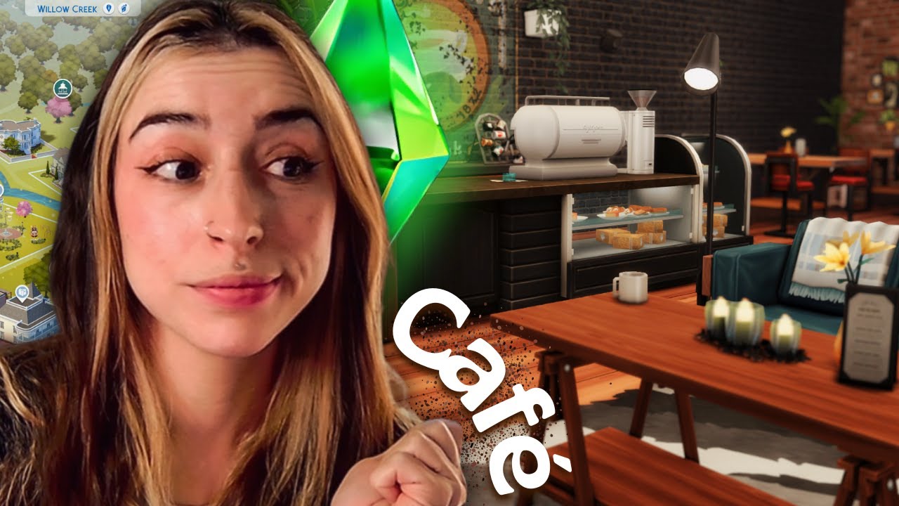 J'ai construis un café trop STYLÉ à Willow Creek ! ☕ | Les Sims 4