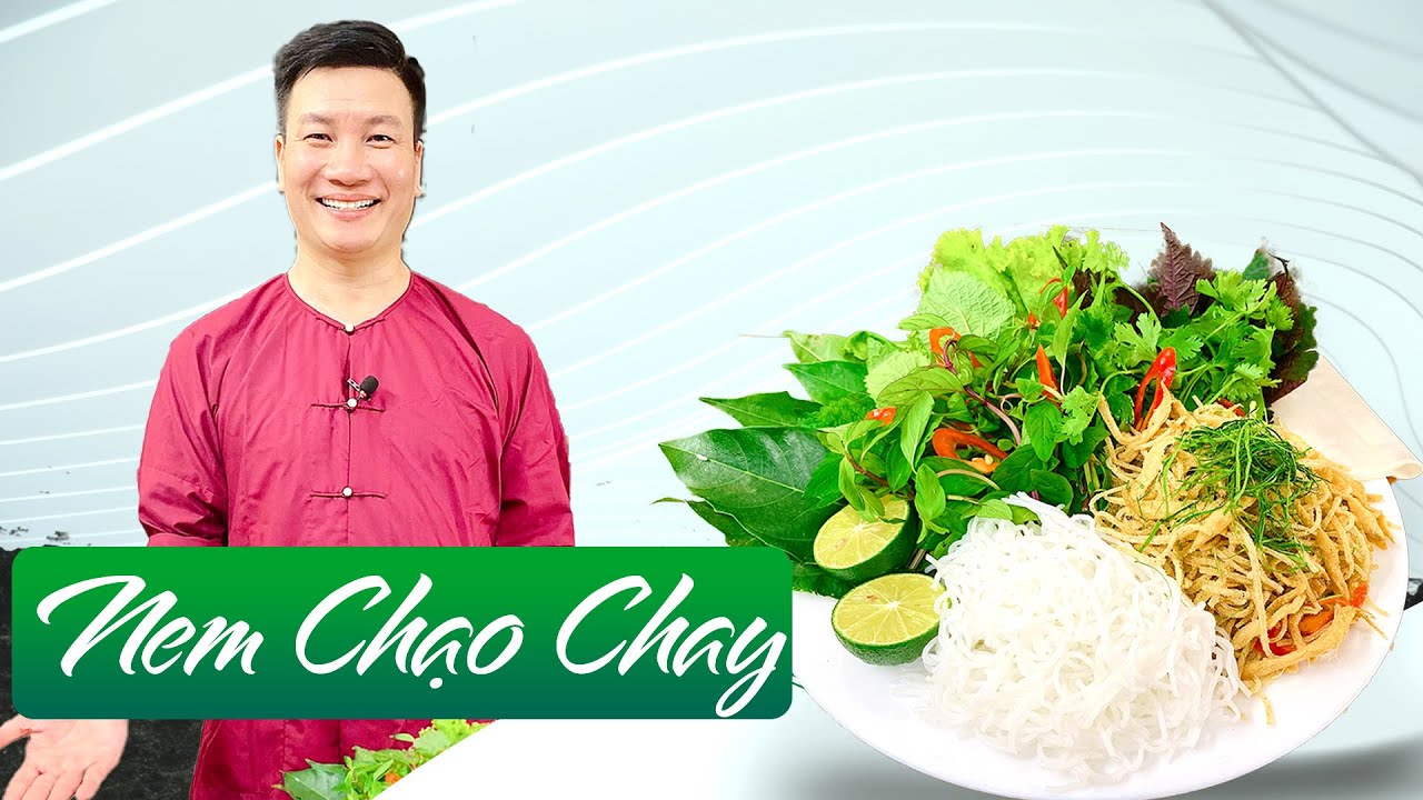 NEM CHẠO CHAY trộn thính gạo thơm ngon, đủ chất | Cùng Cháu Vào Bếp