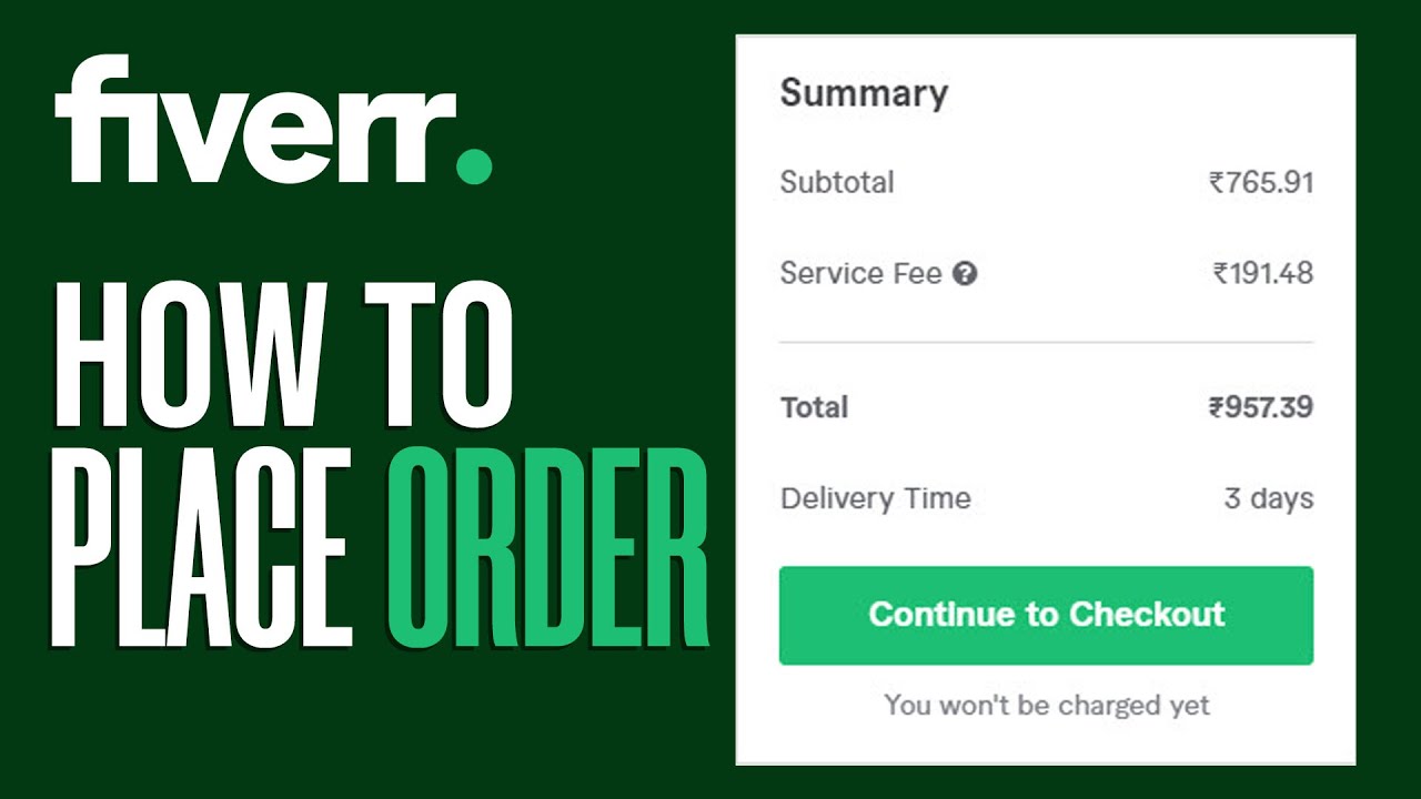 How To Place Order On Fiverr | Easy Tutorial For Beginners (2025)