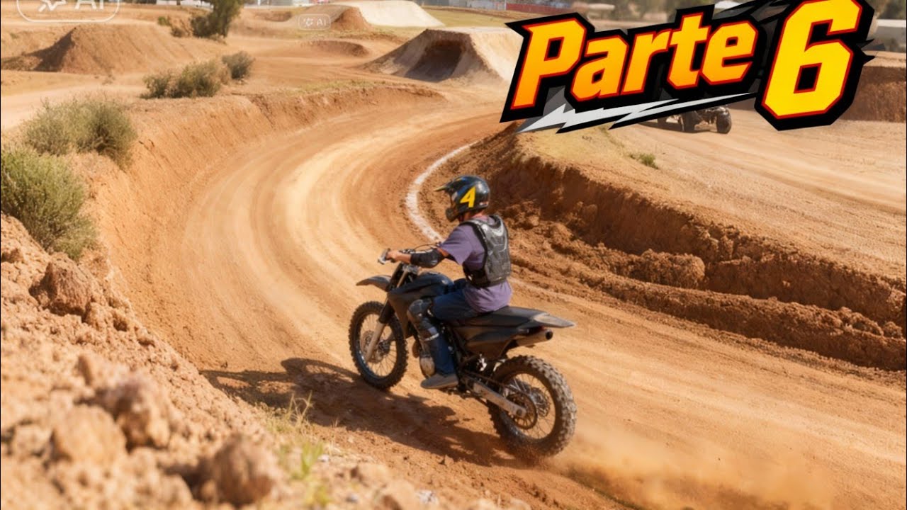Andando de moto de trilha parte 6