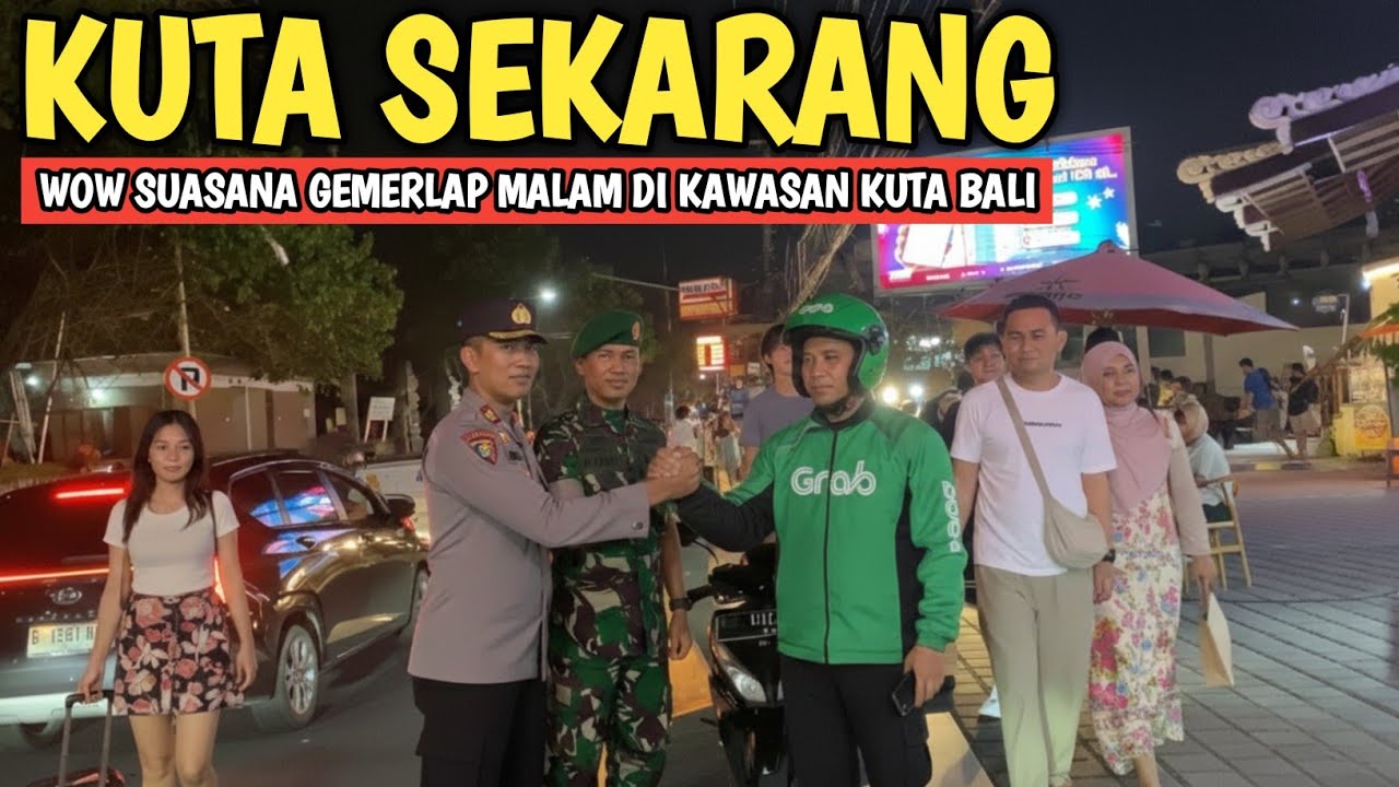 KONDISI TERBARU DI KUTA BALI SAAT MALAM HARI - VLOG SUASANA KUTA