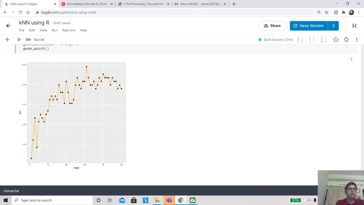 Applying kNN using R