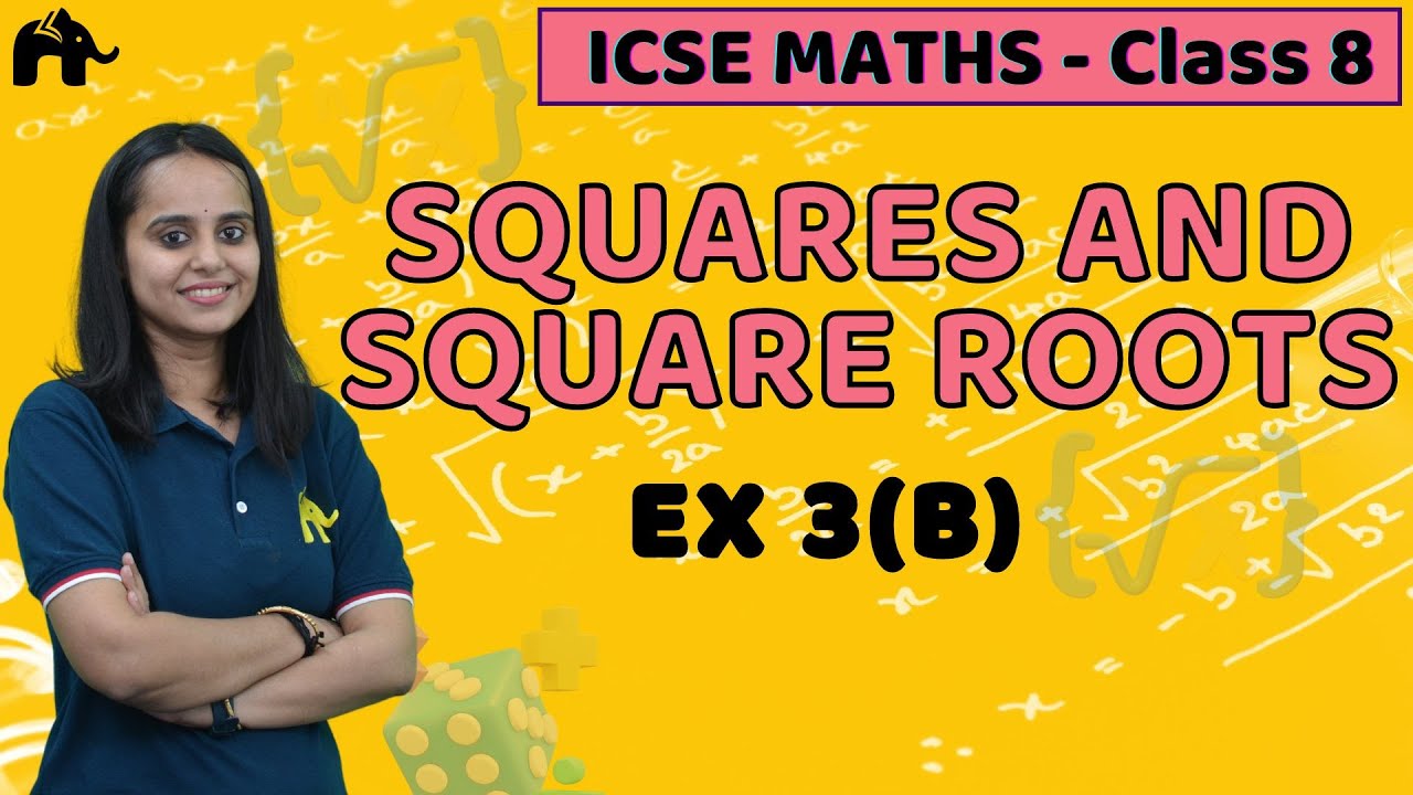 Squares And Square Roots Class 8 ICSE Maths | Selina Chapter 3 | Ex3(B)