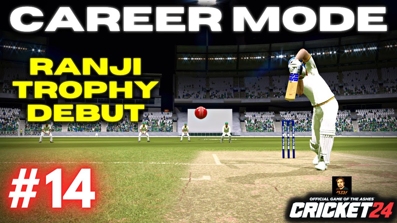 Ranji Trophy Debut For Bengal - Cricket 24 My Career Mode Episode #14 | RtxVivek