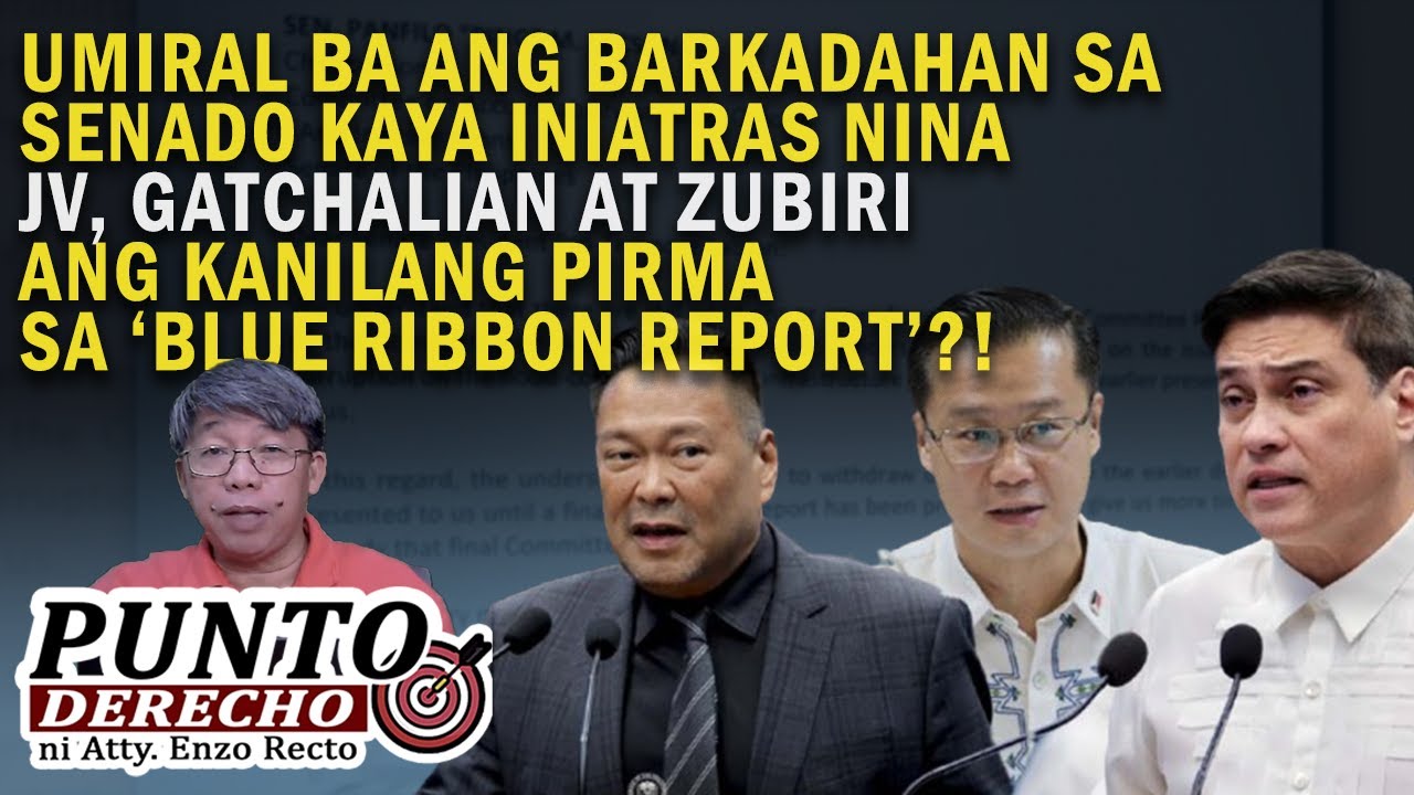 UMIRAL BA ANG BARKADAHAN SA SENADO KAYA INIATRAS NINA JV, GATCHALIAN AT ZUBIRI ANG KANILANG PIRMA?!
