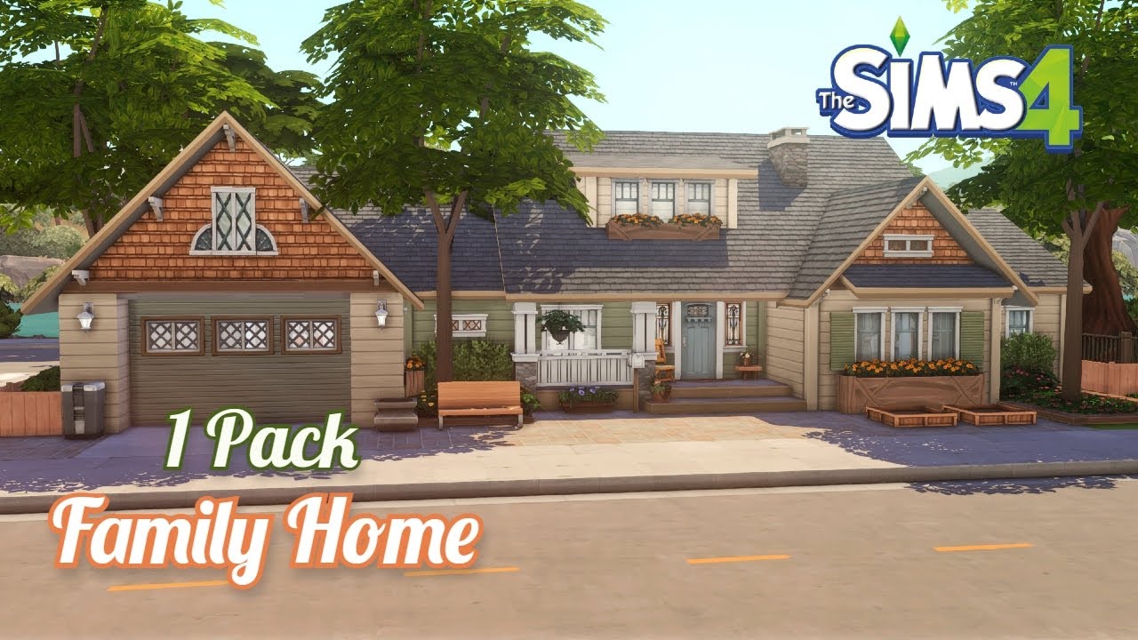 Family Home w/ Basement | 1 Pack | NoCC | GT | The Sims 4 Build Stop Motion | Mackenzies's Story #8