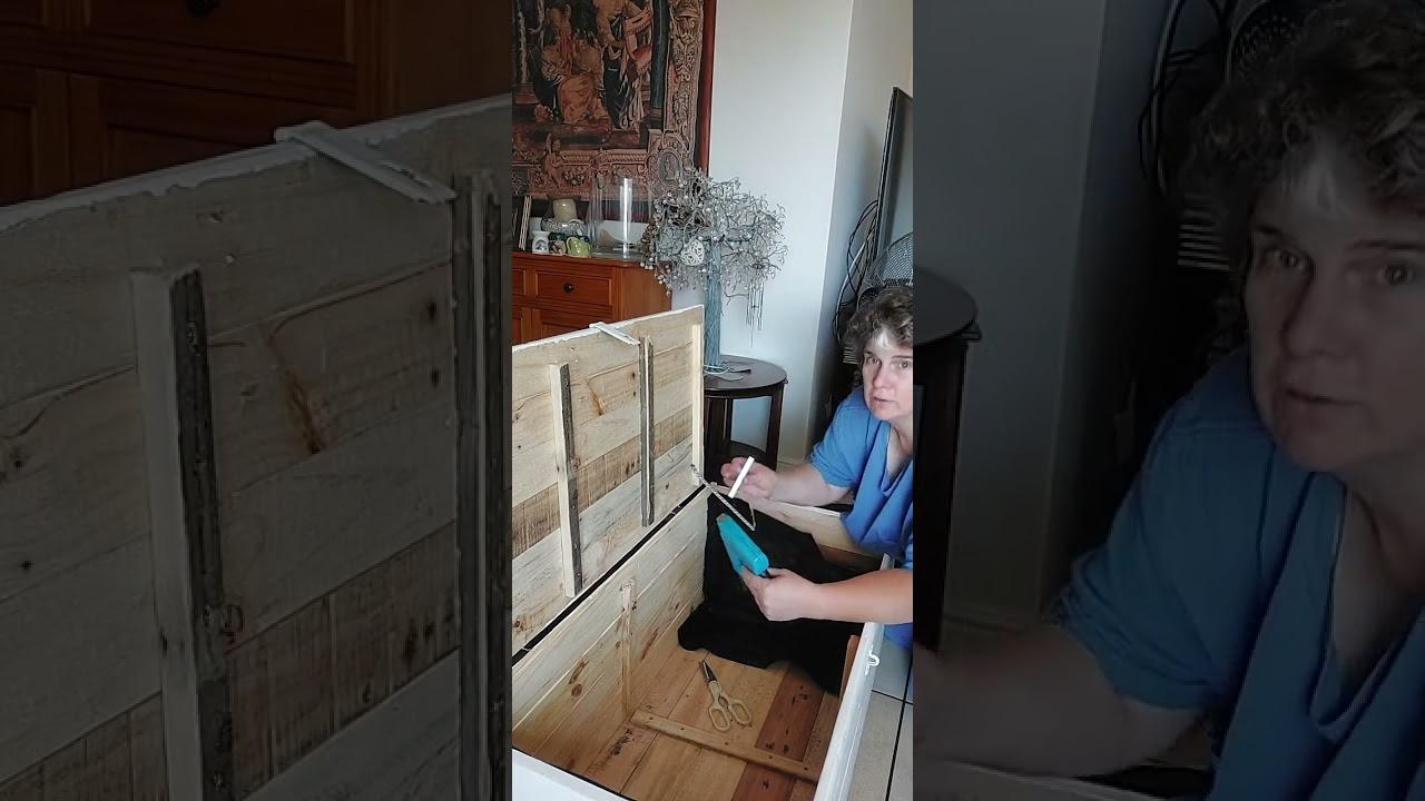 DYI inner lining of wooden box