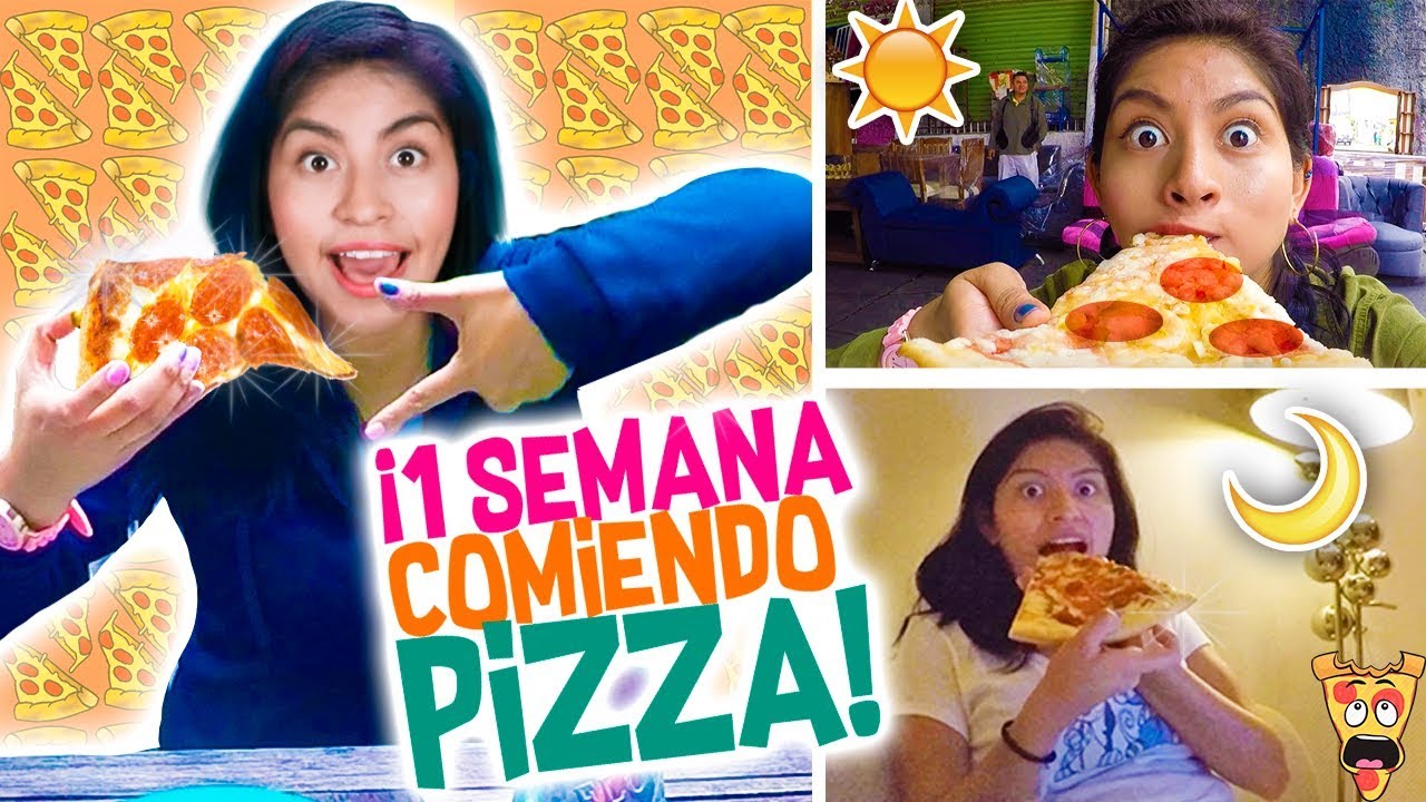 Una SEMANA COMIENDO sólo PIZZA 🍕 Reto 7 Dias COMIENDO PIZZA 🍕 Conny - Vloggeras Fantásticas