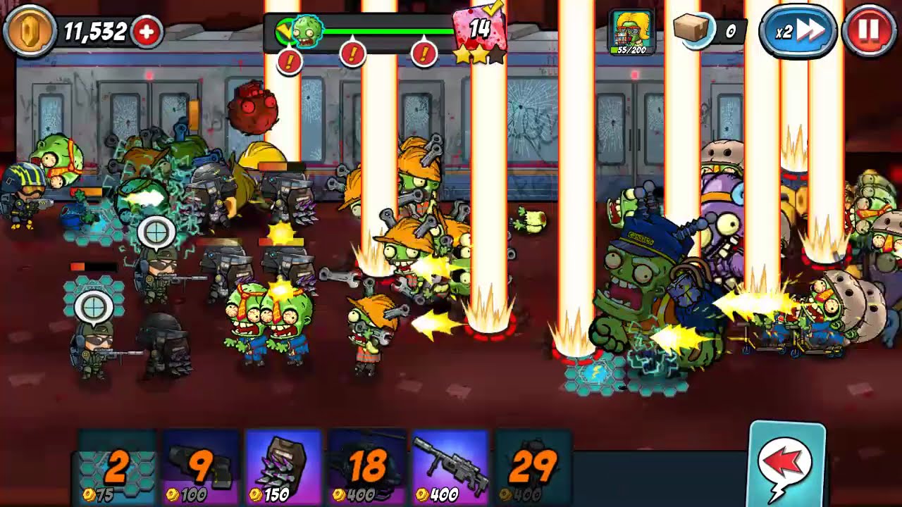 ¿Sera posible superar el nivel 14 de Subway en NOCHE? -swat vs zombies temporada 2