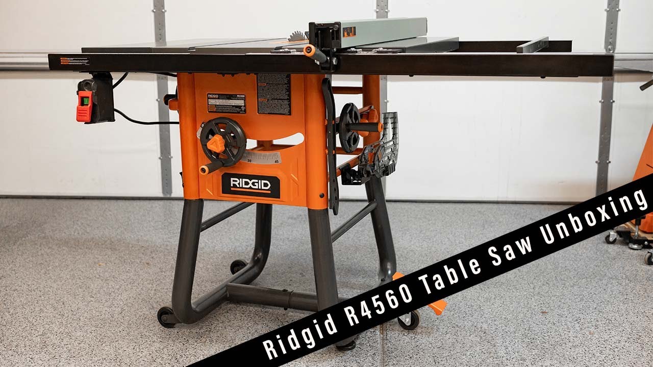 Ridgid R4560 Table Saw Unboxing