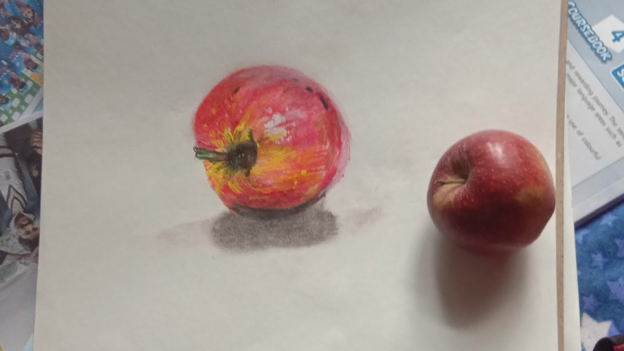 apple drawing stop motion #stopmotionart