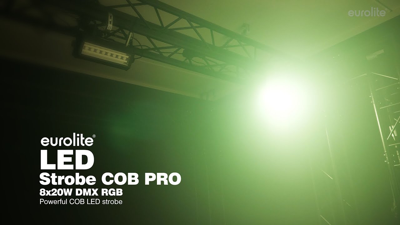 EUROLITE LED Strobe COB PRO 8x20W DMX RGB