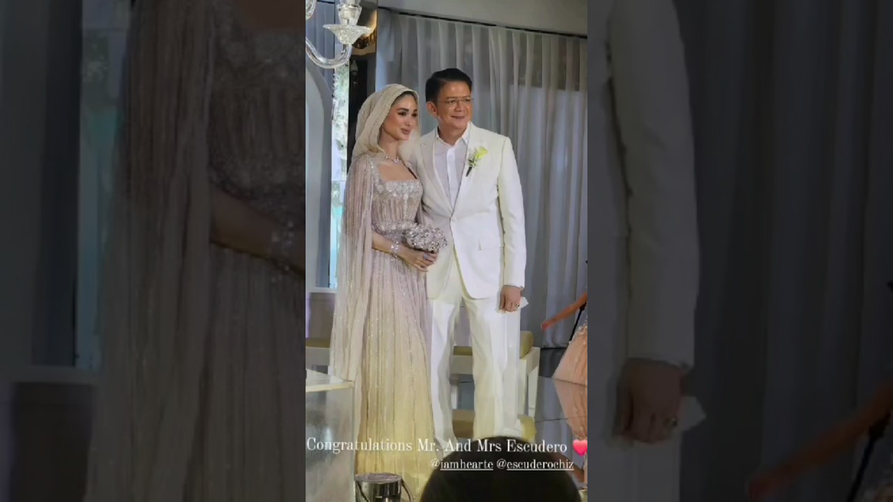SUPER WOW! Heart and Chiz RENEWAL OF VOWS! #heartevangelista #chizescudero #shorts