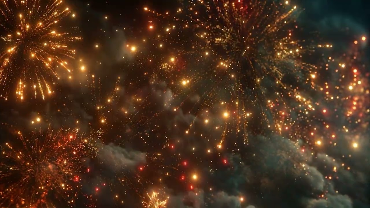 Fireworks TV Background Loop | Seamless Celebration Ambience ( 3 Hours)