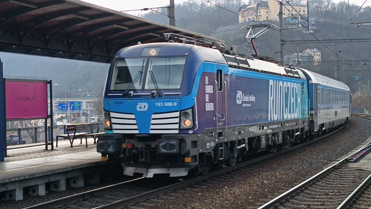 vlaky ve stanici Ústí nad Labem hl.n.
