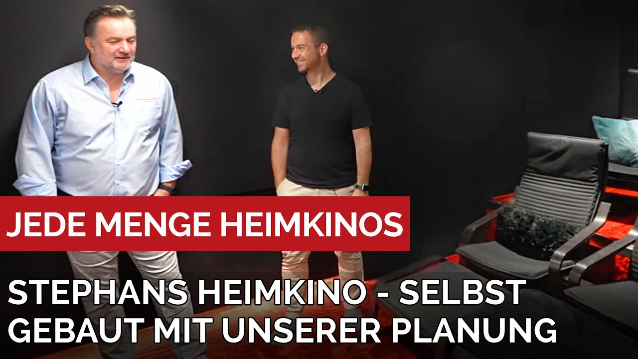 Stephans selbst gebautes Heimkino - dank unserer gemeinsamer Planung kein Problem.