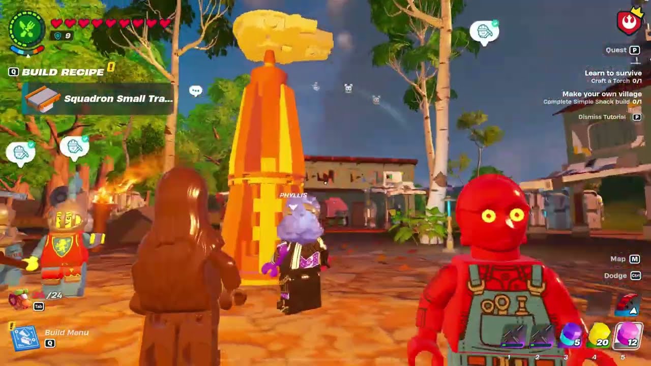 Rebel Outpost Level 10 and All Allocated Residents in Survival Lego Fortnite Star Wars