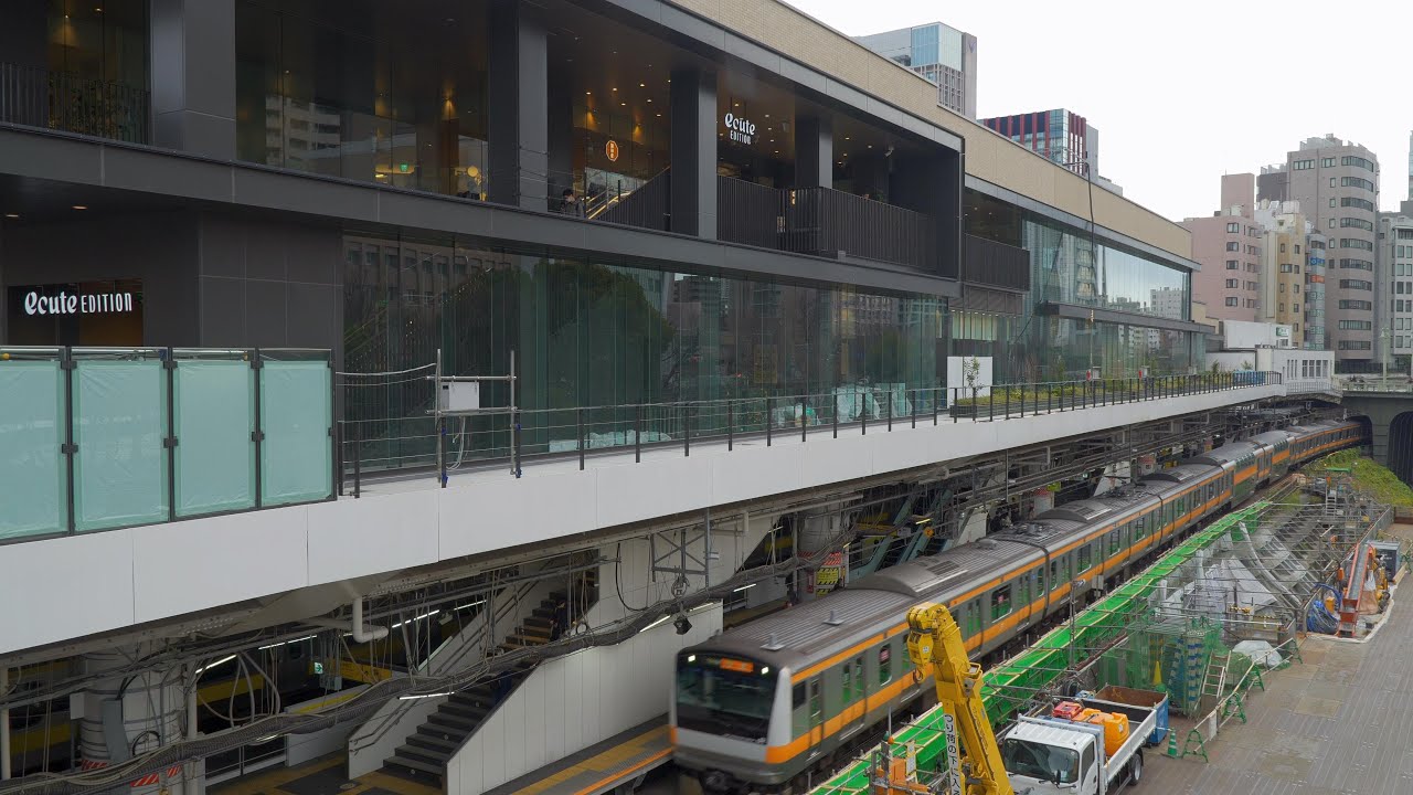 JR御茶ノ水駅改良工事の建設状況（2026年1月24日）