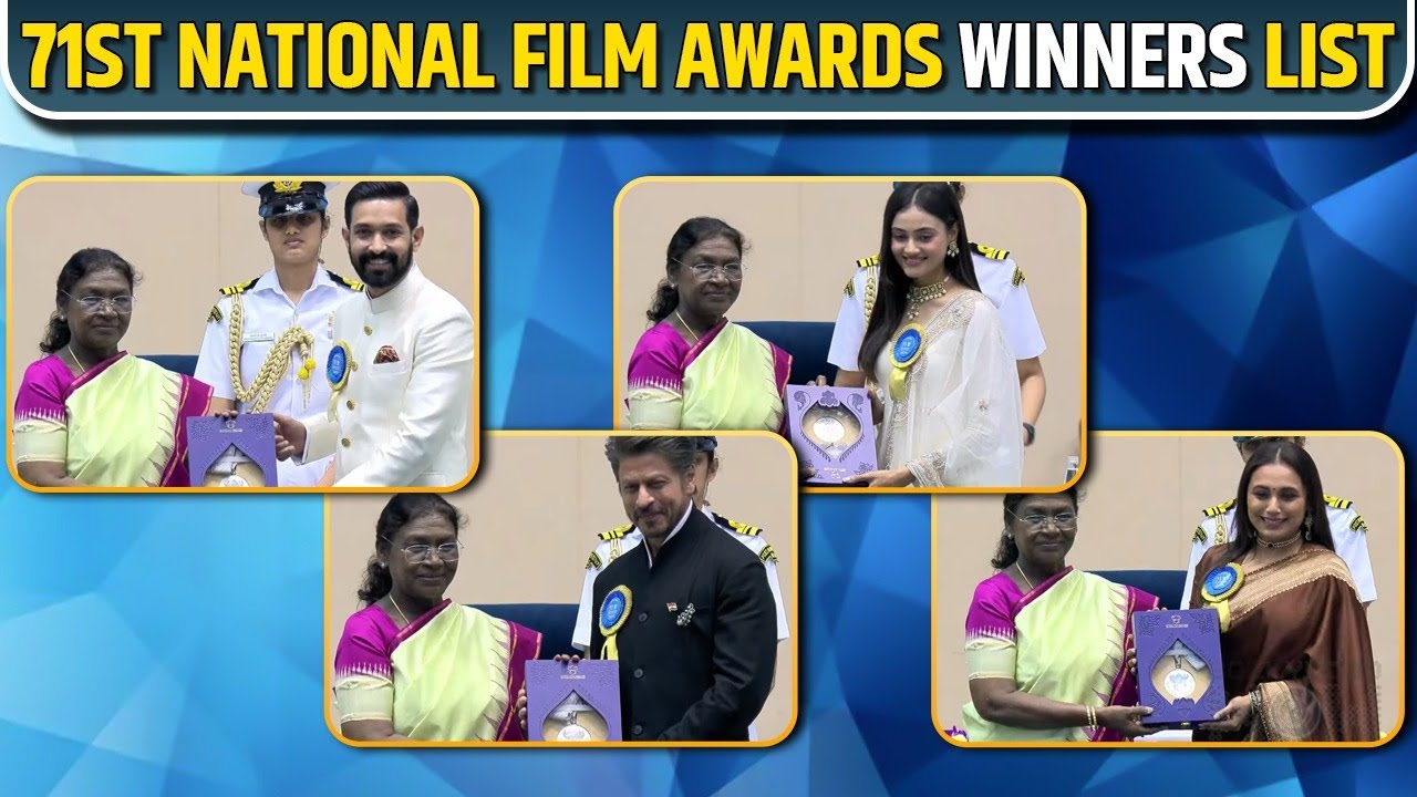 71st National Film Awards 2025 Winners List: SRK, Rani Mukerji, Vikrant Massey & Others Get Honoured