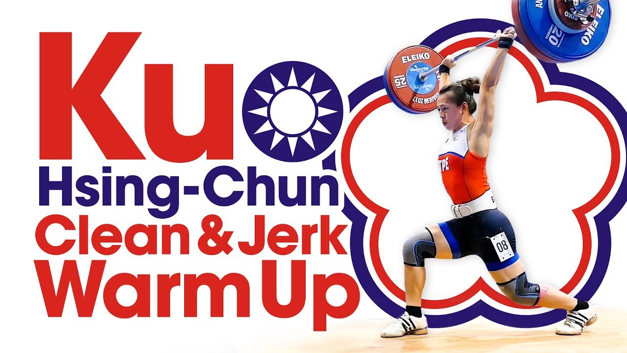 Kuo Hsing-Chun Clean & Jerk Warm Up Area 2017 World Weightlifting Championships Part 2 of 2