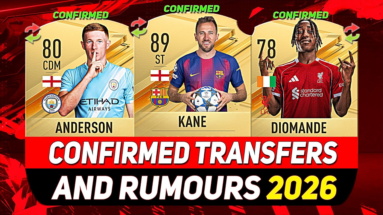 NEW CONFIRMED TRANSFERS & RUMOURS! 💰😳 ft. ANDERSON, KANE, DIOMANDE...etc