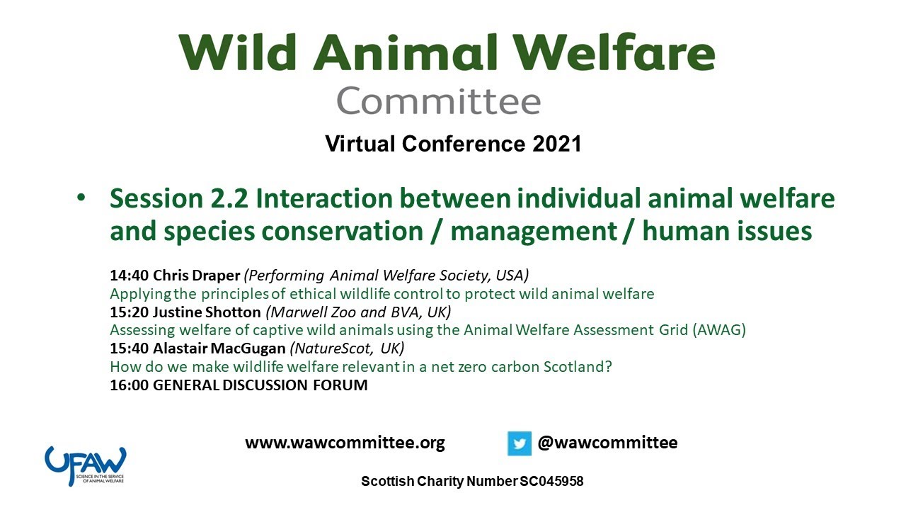 Wild Animal Welfare Conference Session 4