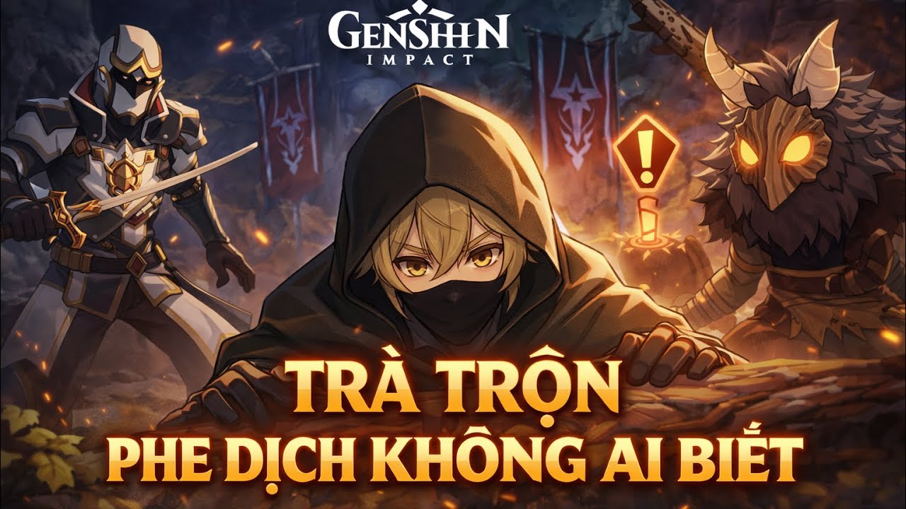 TRÀ TRỘN PHE ĐỊCH KHÔNG AI BIẾT | Nhiệm Vụ Thế Giới The Chasm | Genshin Impact