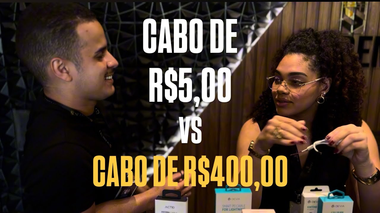 Cabo de R$5 vs Cabo de R$400: vale MESMO pagar caro? ⚡📱