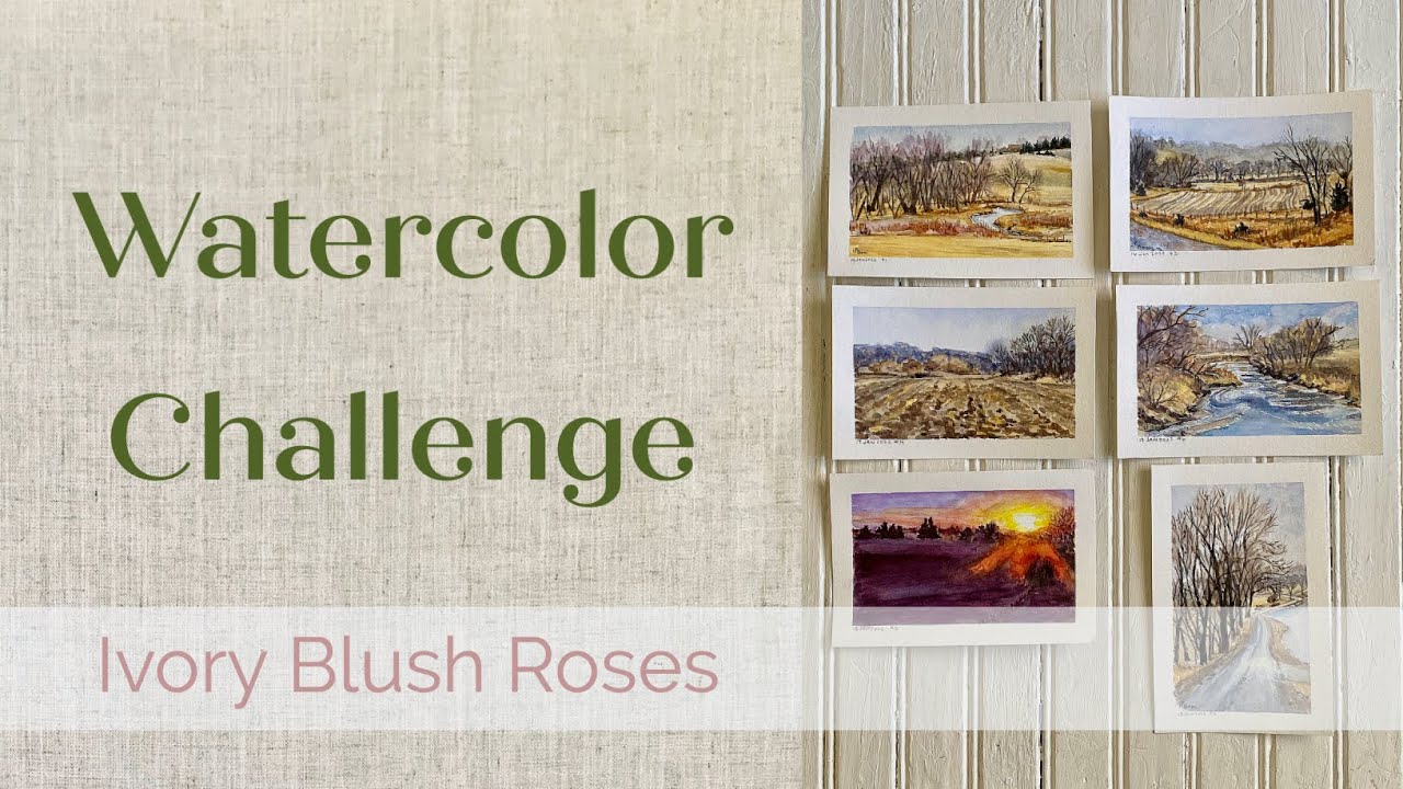 Watercolor Challenge - Week 1of daily painting