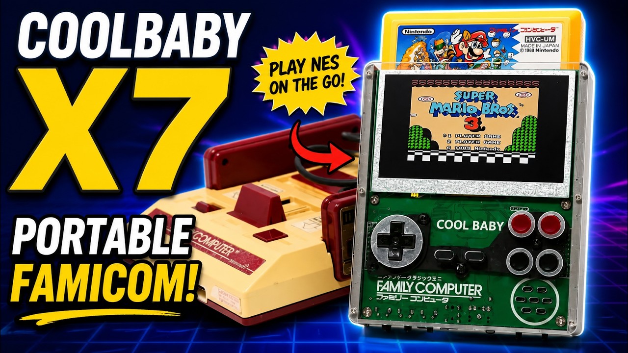 Coolbaby X7 Portable Famicom Review and Gameplay