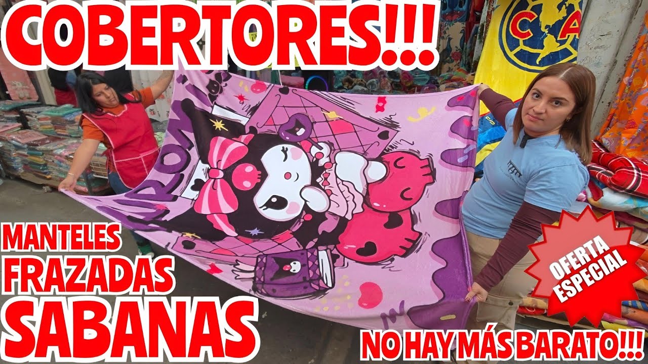 TE ENSEÑO LA FABRICA DE BLANCOS QUE SURTE A TODO MÉXICO EN LA MERCED MANTELES COBERTORES SABANAS!!