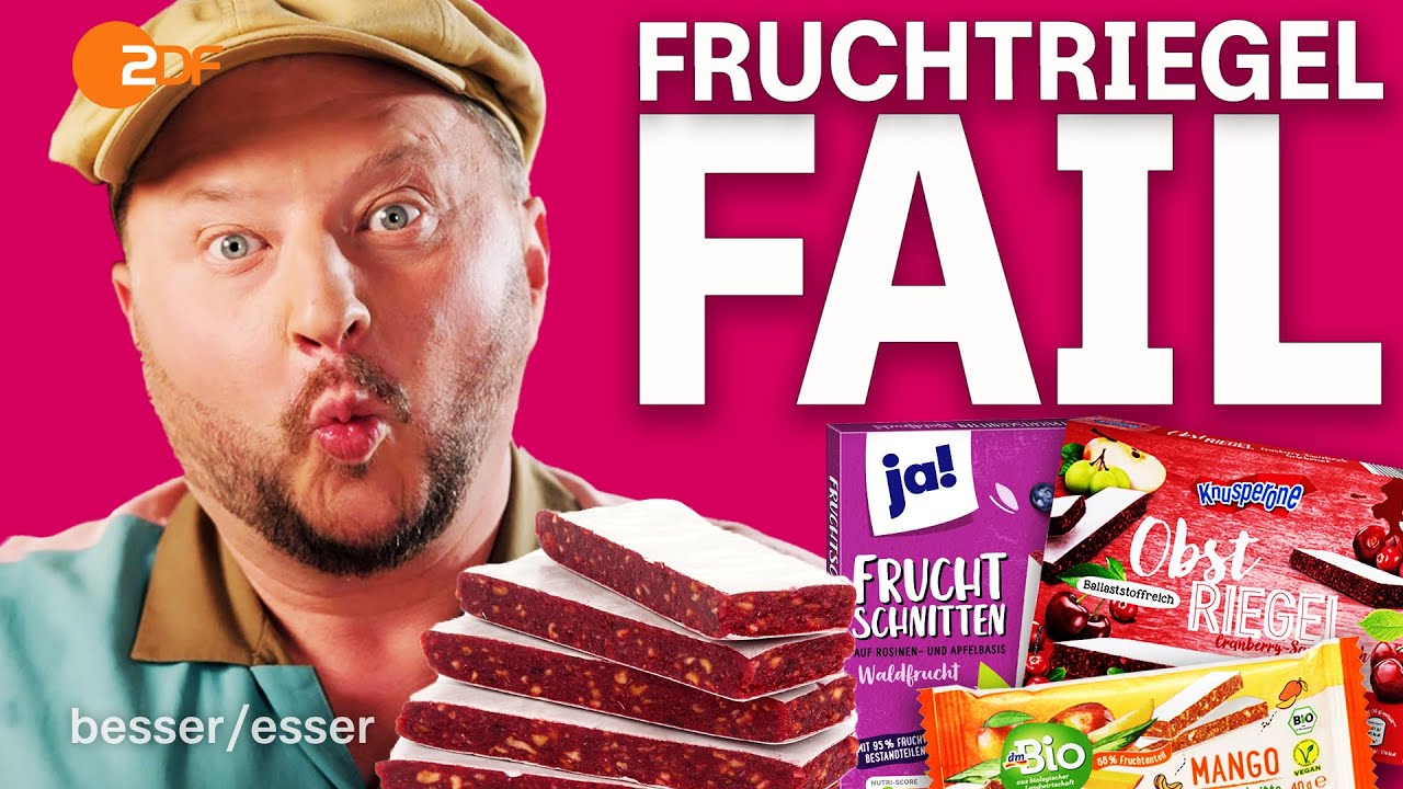 Fantasie Früchte: Sebastian nimmt getrocknete Fruchtriegel auseinander