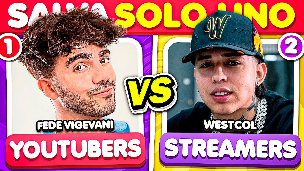 SALVA Solo Uno: YOUTUBERS vs STREAMERS 🔥🤔 | TriviaTime