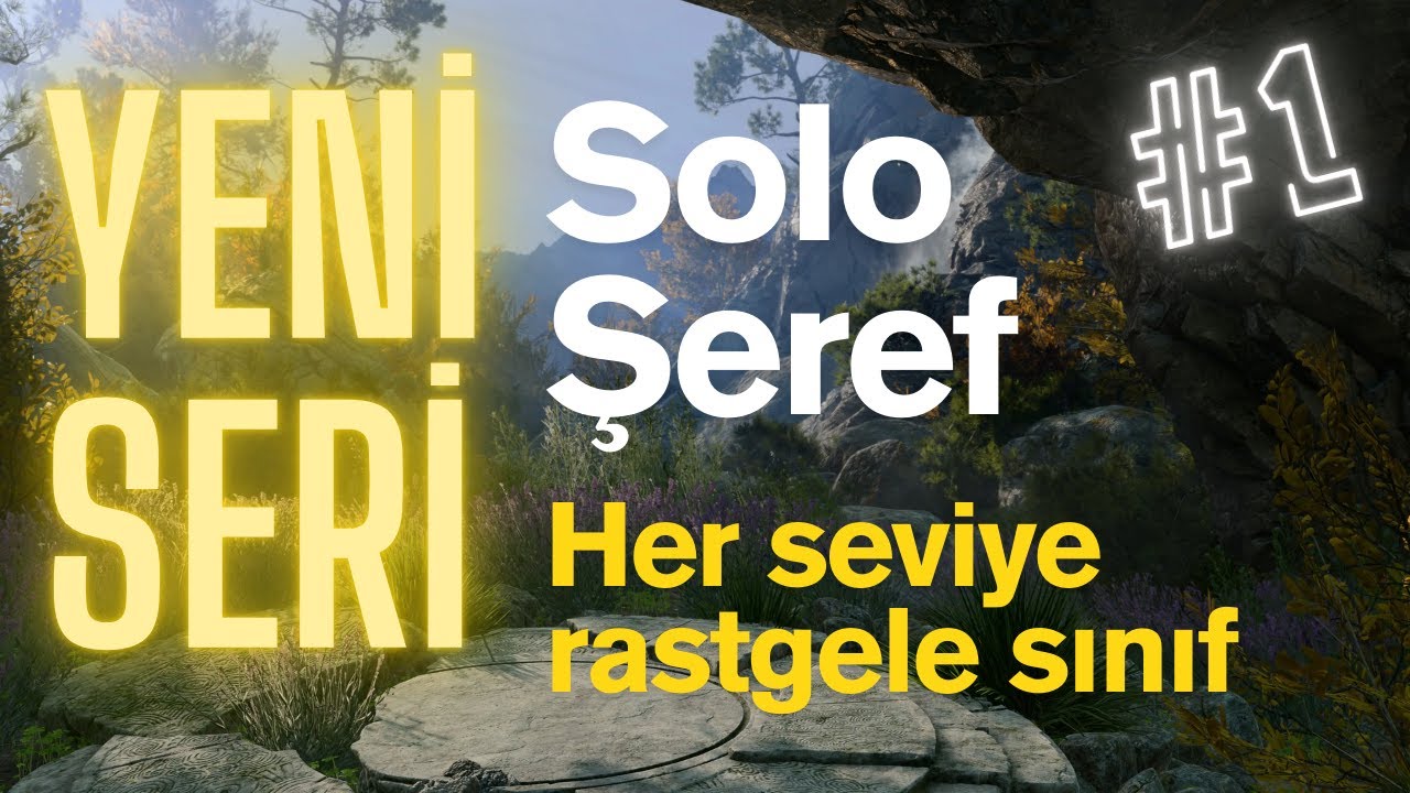 Her seviyede rastgele farklı sınıf - Solo Şeref part1 #baldursgate3