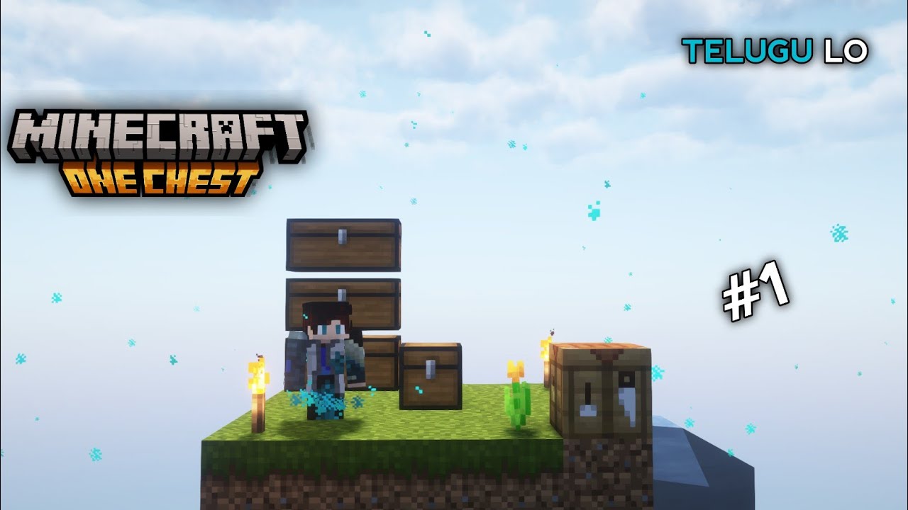 One Chest Minecraft Challenge Telugu | Fun Start!