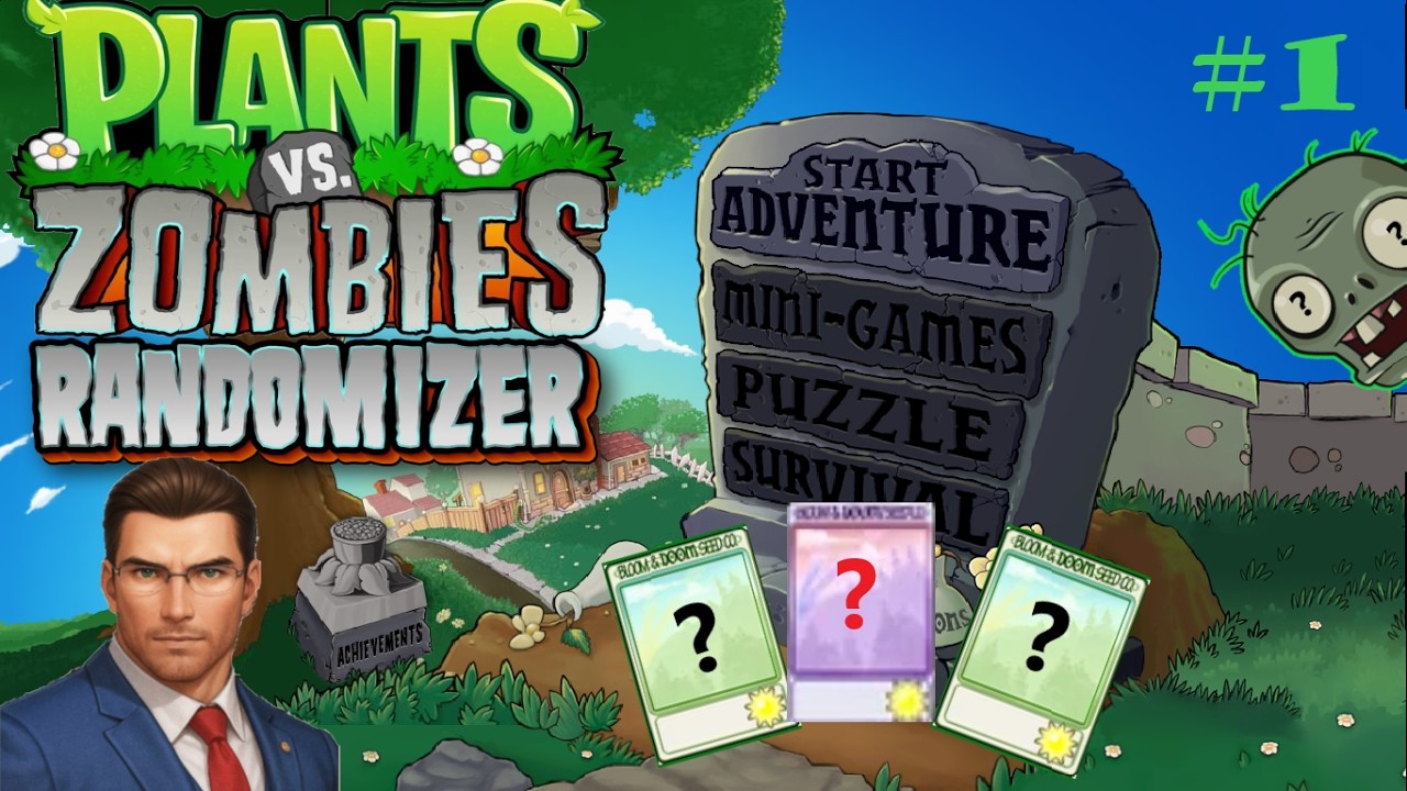НАЧАЛО АБСОЛЮТНОЙ РАНДОМЩИНЫ | PvZ Randomizer (прохождение #1): СТРИМ #200