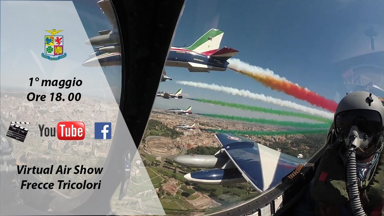 🔴 Aeronautica Militare - Virtual Air Show delle Frecce Tricolori 🔴